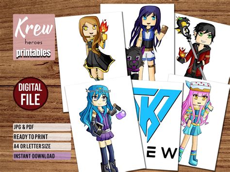 Printable Itsfunneh And Friends Art Printable Download Now Etsy