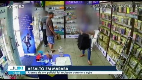 Câmeras de segurança registram assalto a loja de celulares em Marabá