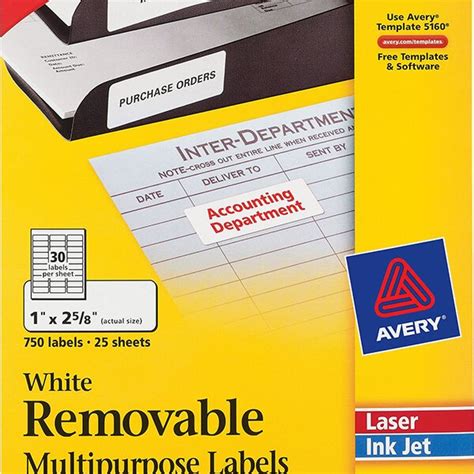 Avery® White Removable Id Labels 6464 Avery Online Singapore