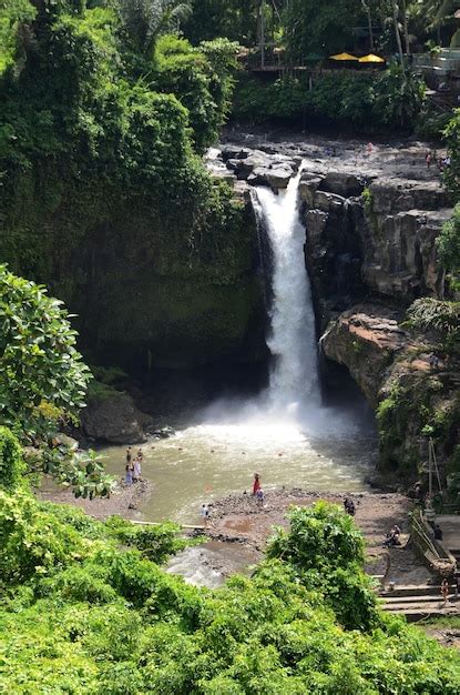 Premium Photo Tegenungan Waterfall Near Ubud In Bali Indonesia