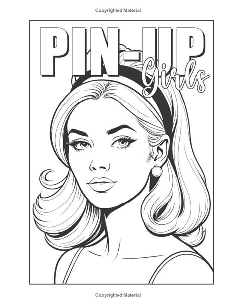 Vintage Pin Up Girls Coloring Book 50 Stunning Retro To Illustrations For Adult Ebay