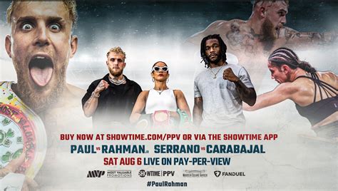 Jake Paul Vs Hasim Rahman Jr And Amanda Serrano Vs Brenda Carabajal