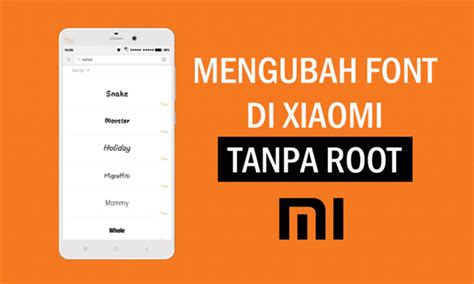 Cara Mengembalikan Font Xiaomi Seperti Semula Unbrick Id