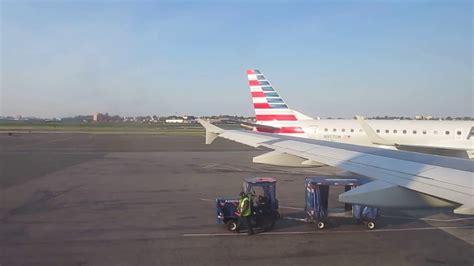 American Airlines Aa616 Airbus A321 Wingtip Takeoff From Laguardia Airport Lga To Charlotte