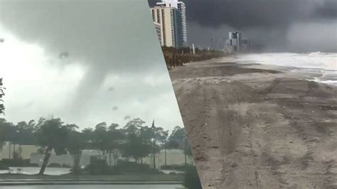 Florence Video Waterspout Comes Ashore Becomes A Tornado In Myrtle Beach Abc7 San Francisco