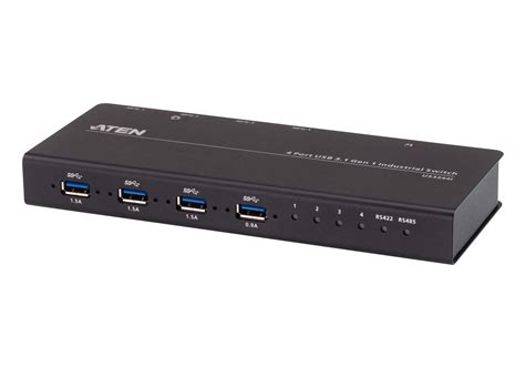 4 X 4 Usb 32 Gen 1 Industrial Hub Switch Us3344i Aten Docks And Switches Aten Corporate