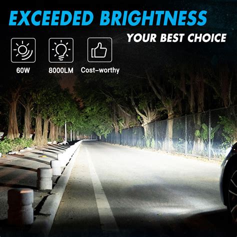 Bevinsee H Led Headlight Globes Bulbs Hi Low Beam W High Power