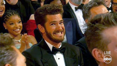 Andrew Garfield Becomes a Viral Meme for Awkward Grin at Oscars 2023