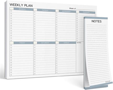 Amazon Weekly Planner Notepad Tear Off Planning Pad With Daily