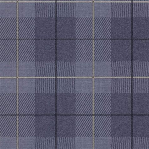 Arthouse Country Tartan Demin Blue Wallpaper Paste The Wall