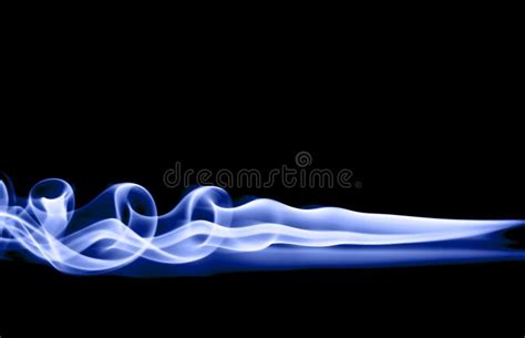 Blue Smoke On White Background Stock Image Image Of Burning Detail