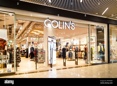 Sibiu, Romania - May, 2 2022: Colin's clothing store front in Promenada ...