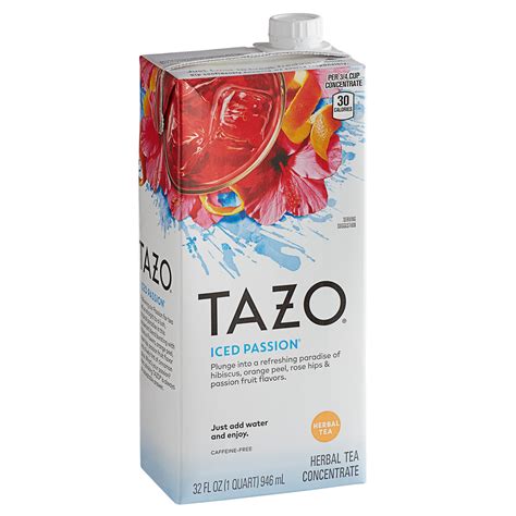 Tazo 32 Fl Oz Passion Iced Herbal Tea 11 Concentrate