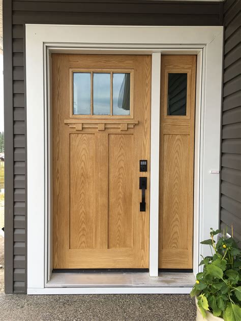 Our Front Door Fibreglass Door With Wood Stain Expensive Look For A