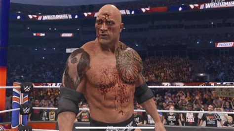 WWE2k24 ROMAN REIGNS VS THE ROCK NO HOLDS BARREDTHE MATCH EVERYONE