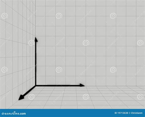 X And Y Axis Cartesian Coordinate Plane System Colored On White Background Vector