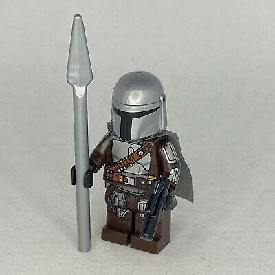 Mandalorian Din Djarin Minifigure Silver Beskar Lego Star Wars