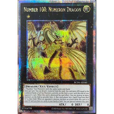 Yugioh Asia Eng Rc Ae Number Numeron Dragon Quarter