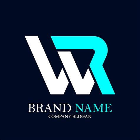 Cr Ation De Logo Vectoriel Lettres Simples Wr Vecteur Premium