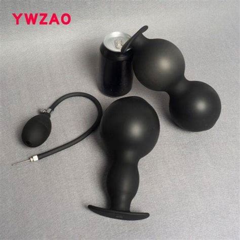 Plug Anal Grande Ventosa Em Silicone Inser O Tripla Chastity