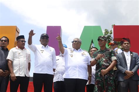 Kunker Ke Buteng Gubernur Sultra Resmikan Pintu Gerbang Dan Gedung