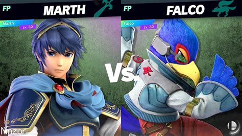 Super Smash Bros Ultimate Amiibo Fights Marth Vs Falco Youtube