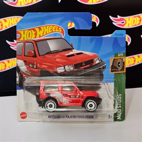 HOT WHEELS MITSUBISHI Pajero Evolution In Red Mud Studs PicClick UK