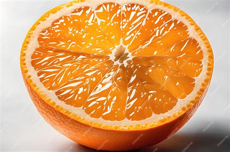 Premium AI Image | Orange slice isolated on white background Orange fruit wallpaper