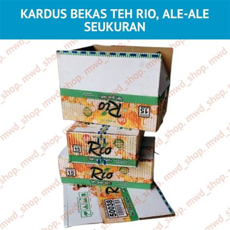 Jual Kardus Bekas Ale Ale Teh Rio Dsb Shopee Indonesia