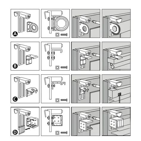 D Ugi Bezinwazyjny Uchwyt Do Rolet I Aluzji