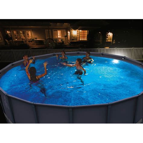 Intex Above Ground Underwater Led Magnetic Swimming Pool Wall Light 4