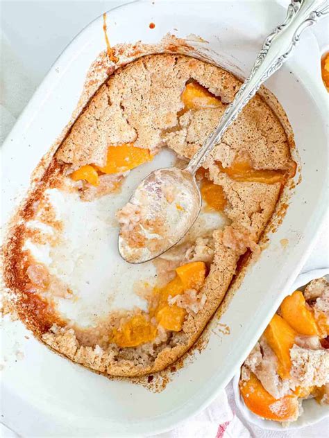 Bisquick Peach Cobbler Downsizing Dinner