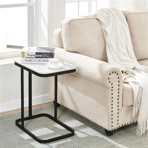 Nathaniel Home C-Shaped Sofa Side End Table, Legant Modern Sofa Side ...