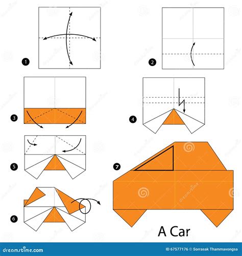 Origami ideas: Step By Step Origami Car Instructions