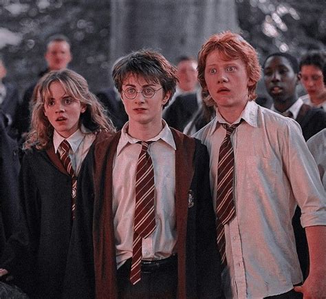 Golden Trio Harry Potter Movies Harry Potter Ron Harry Potter Aesthetic