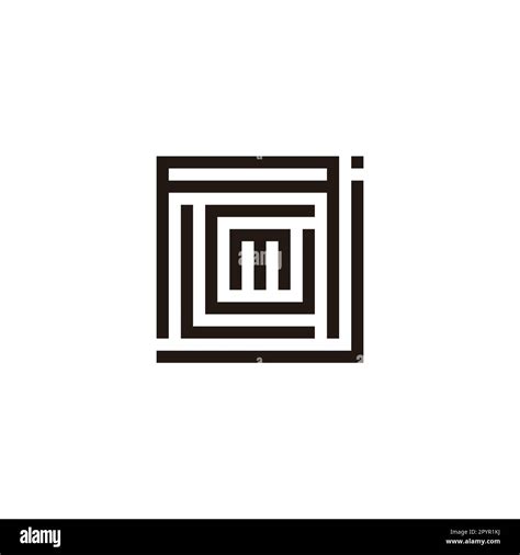 Letter J A L G And M Square Geometric Symbol Simple Logo Vector