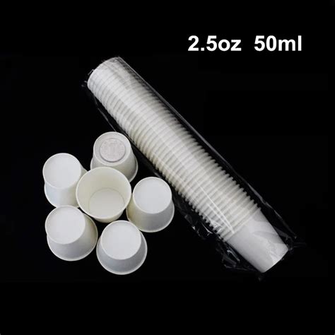 Wholesale 1000pcs 50ml 2 5oz Mini Disposable Single Shot Party Sampling White Paper Cups For Hot