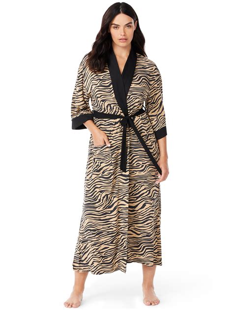 Sofia Intimates By Sofia Vergara Womens Plus Long Wrap Robe