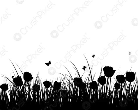 Green Grass Meadow Stock Vector 4754399 Crushpixel