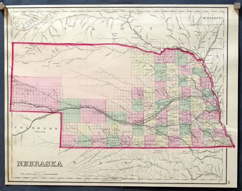 1876 Gray Atlas Nebraska