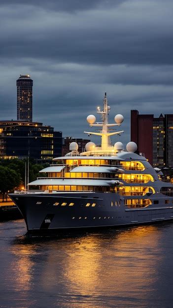 Premium AI Image | The world's largest yacht is owned by the company's company.