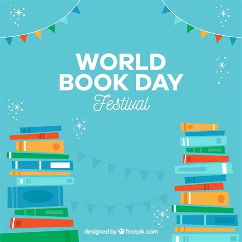 World Book Day Background Vector Free Download