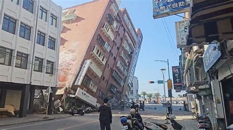 Taiwan Hit By Strongest Quake In 25 Years Buildings Damaged World