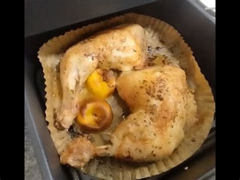 Pollo al limón en freidora de aire o Air Fryer Cosori dual recetástico