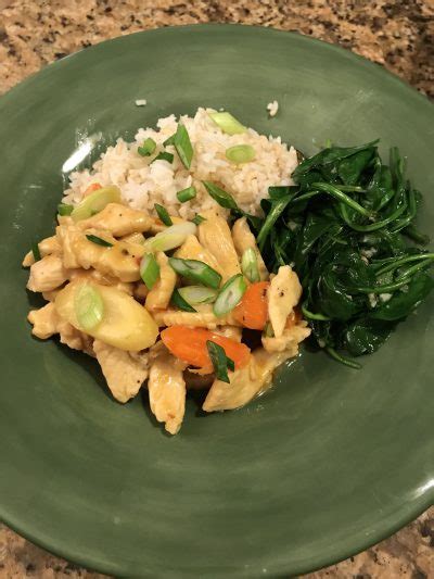 Ginger Garlic And Orange Chicken Stir Fry With Garlic Spinach Take And Twist