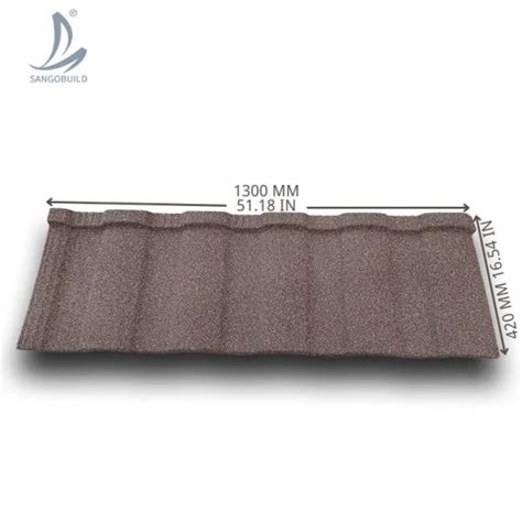 0 40mm Structure Corrugated Aluzinc Roofing Sheets Ghana Stone Coated