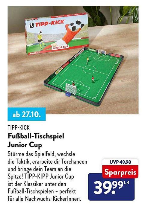 Tipp Kick Fu Ball Tischspiel Junior Cup Angebot Bei Aldi S D