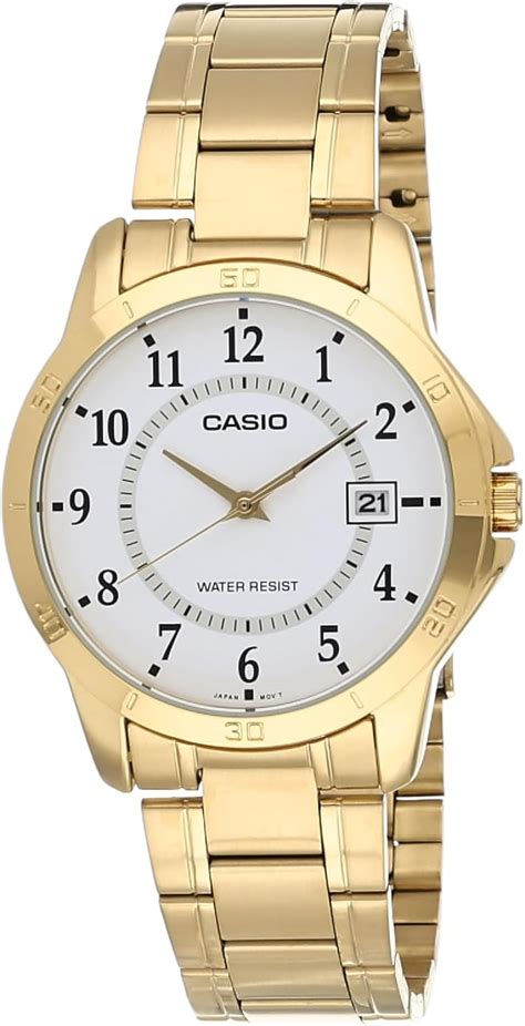 Casio Mtp Vt G B Reloj Anal Gico De Manos De Acero Inoxidable En