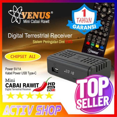 Promo Set Top Box Tv Digital Dvbt2 Dvb T2 Venus Cabe Rawit Brio Ews