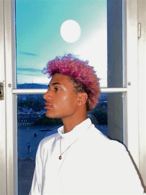 Pink Hair brown skin guy | Brown hair, Pink hair, Brown skin